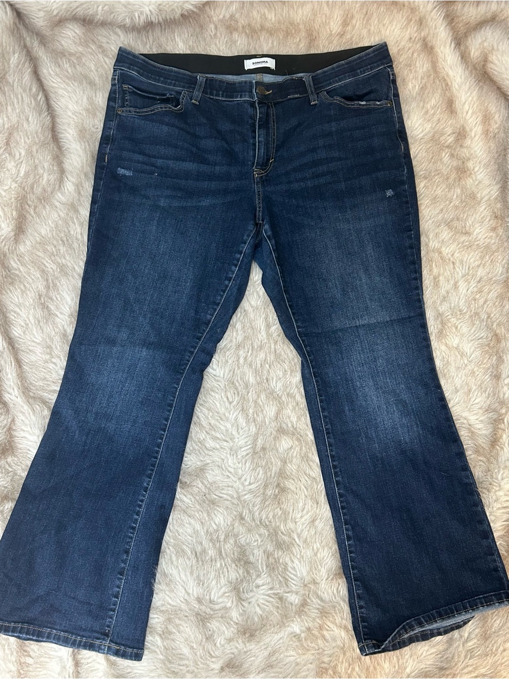Sonoma Dark Blue Wide Leg Jeans